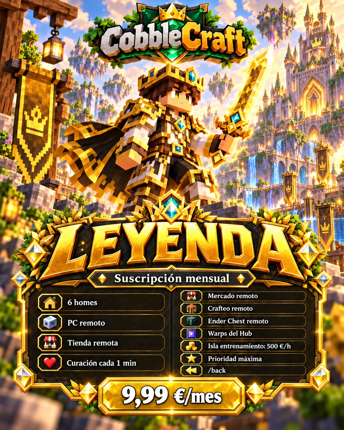 Imagen promocional oficial del rango Leyenda: suscripción mensual y beneficios