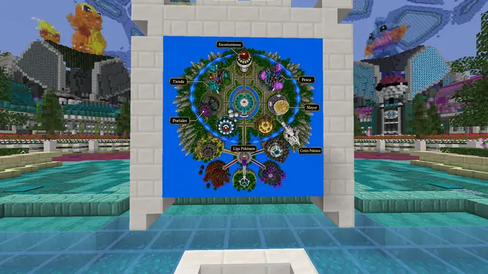 Mapa del Hub con todas sus zonas